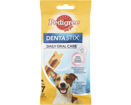 Snack pentru câini Pedigree Dentastix Mono Talie Mică 110 g