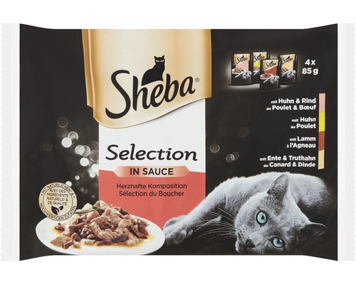 Hrană umedă pentru pisici Sheba Selecții în sos 4x85 g