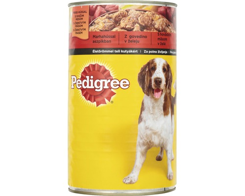 Hrană umedă pentru câini Pedigree conservă carne vită, 1,2 kg