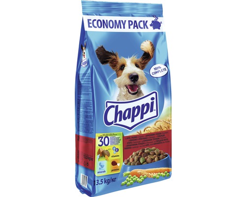 Hrană uscată pentru câini Chappi cu vită, pasăre și legume 13,5 kg-0