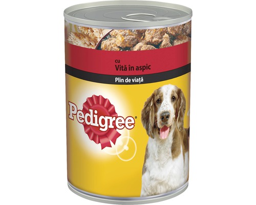 Hrană umedă pentru câini Pedigree Adult cu vită în aspic 400 g