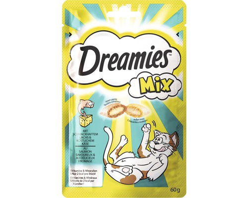 Snack pentru pisici Dreamies Mix somon cu brânză