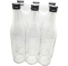 Set sticlă cu dop filet, 700 ml, 6 buc.-thumb-1