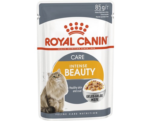 Hrană umedă pentru pisici, Royal Canin Intense Beauty în aspic 85 g-0
