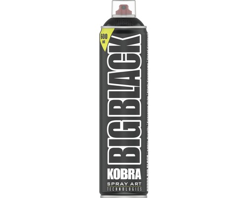 Vopsea spray Kobra HP Big Satin black 600 ml