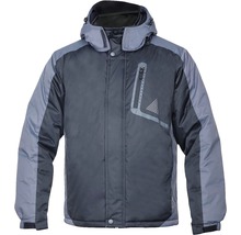 Jachetă de lucru York din fleece + poliester negru/gri, mărimea L-thumb-0