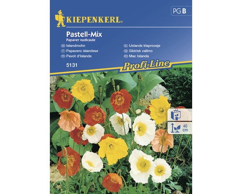 Semințe de flori Kiepenkerl mix pastelat maci