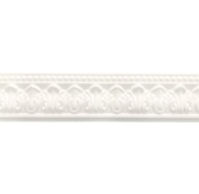Baghetă decorativă, albă, 200x6x1,4 cm-thumb-0