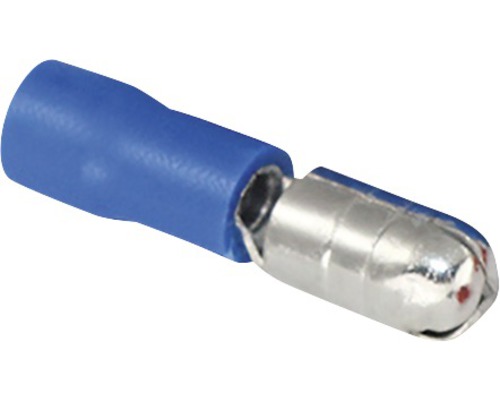 Pini conectori izolați tată Commel 1,5-2,5 mm² Ø5mm, 25 bucăți, culoare albastră-0