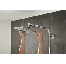 Sistem de duș cu termostat hansgrohe Crometta E240, duș fix 24x24 cm, pară duș 2 funcții, crom-thumb-2