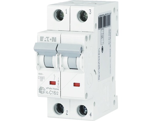 Disjunctor electric modular Eaton xPole Home 2P 16A 4,5kA, curbă C-0