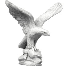 Figurină decorativă vultur 14x11x33 cm alb-thumb-0