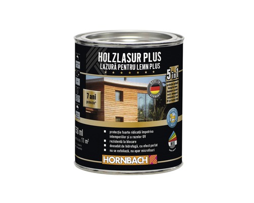 Lazura pentru lemn Plus RAL 7016 antracit 750 ml