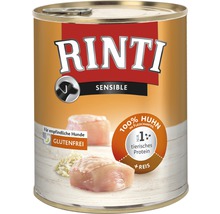 Hrană umedă pentru câini Rinti Sensible cu pui și orez 800 g-thumb-0