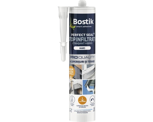 Hidroizolant Stop Infiltrații Bostik pentru acoperiș și terasă 290 ml gri-0