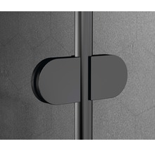 Ușă duș pliabilă basano Modena 90x197,5 cm sticlă transparentă profil negru mat-thumb-11