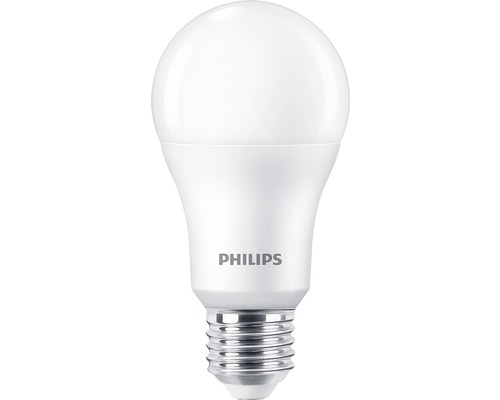 Becuri LED Philips E27 13W 1521 lumeni, glob mat A60, lumină caldă, pachet 3 bucăți-0