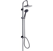 Sistem de duș Sanotechnik AB050, duș fix 1 funcție, pară duș 3 funcții, negru-thumb-0