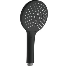 Sistem de duș cu termostat AVITAL Topino, duș fix Ø22,5 cm, pară duș 3 funcții, furtun duș 1,5m, negru-thumb-6