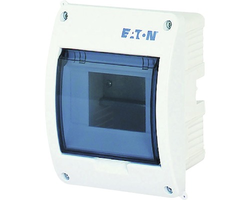 Tablou distribuție electrică Eaton Eco 5 module IP40, montaj îngropat, plastic alb-0