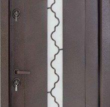 Ușă de intrare metalică pentru exterior Still 602 maro 88x201 cm dreapta-thumb-1
