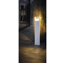 Stâlp pitic cu LED integrat Doninni 6W 750 lumeni, 80 cm, pentru exterior IP44, alb-thumb-2