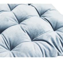 Pernă scaun Velvet gri/albastru închis 40x40 cm-thumb-1