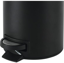 Coș de gunoi cu pedală, 3l, negru mat-thumb-3