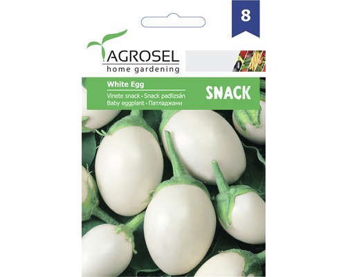 Semințe de legume Agrosel, vinete albe PG8