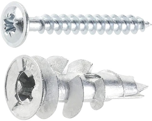 Dibluri metalice autoforante cu șurub Fischer GKM-SK 4,5x35 mm, pachet 6 bucăți, pentru gipscarton