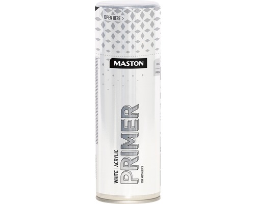 Grund acrilic spray Maston Acrylic Primer alb 400 ml-0