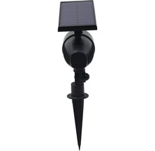 Mini proiector solar cu LED 50 lumeni 6500K, plastic negru-thumb-4