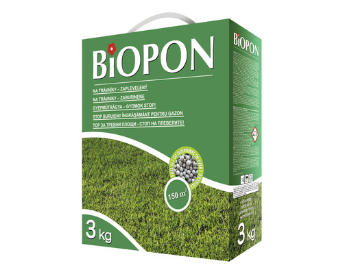Îngrăsământ Biopon pentru gazon contra buruieni, 3 kg