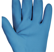 Mănuși de protecție Cerva Caspia din latex & neopren albastru/galben, mărimea 10-thumb-2