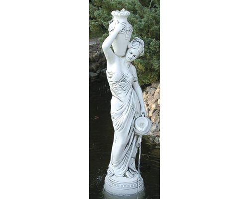 Statuie deco grădină 'Noelia' H 135 cm albă-0