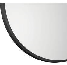 Oglindă baie rotundă DSK Black Circuit cu margini negre mate Ø 60 cm-thumb-2