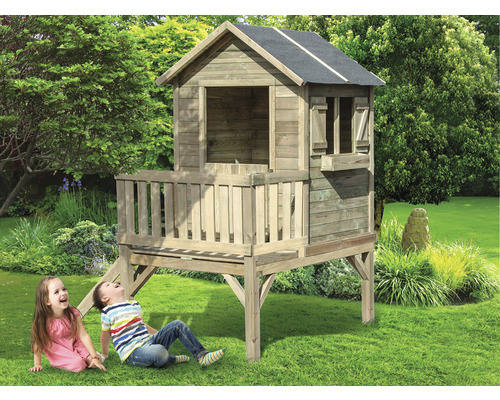 Căsuță de grădină cu piloni pentru copii 180x220x155 cm lemn-0