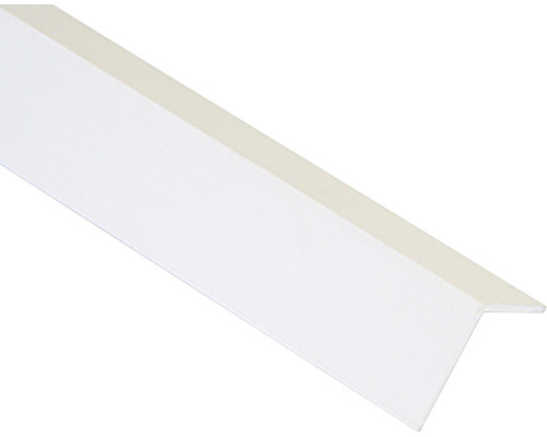 Cornier PVC cu rașină ABS laturi egale 40x40 mm 2,5 m alb