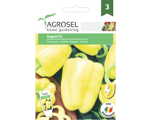 Semințe de ardei gras Agrosel Argent F1