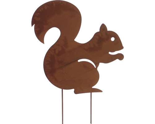Tijă metalică veveriță decorativă H 51,5 cm