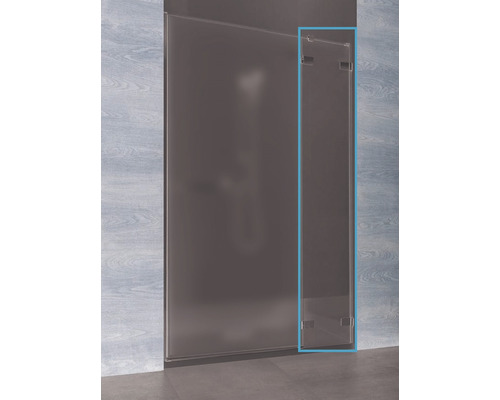 Panou frontal pentru ușă duș Radaway Euphoria DWJ 243 sticlă transparentă profil crom dreapta-0