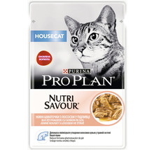 Hrană umedă pentru pisici PURINA Pro Plan Housecat cu somon 85 g-thumb-0