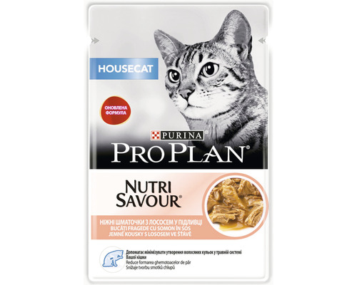 Hrană umedă pentru pisici PURINA Pro Plan Housecat cu somon 85 g