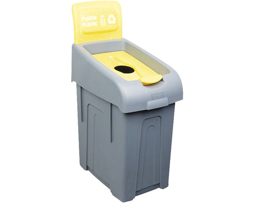 Coș gunoi PROCYCLE 24 pentru colectare selectivă plastic cu capac dedicat 50 l