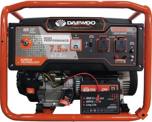 Generator de curent cu benzină Daewoo GDK7500E 7500W, monofazic