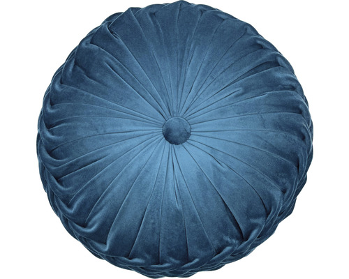 Pernă rotundă Rondo albastră Ø 40 cm