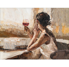 Tablou canvas Wine Glass 84x116 cm-thumb-0