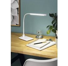 Lampă de birou cu LED integrat Laroa 4,5W 550 lumeni, albă-thumb-0