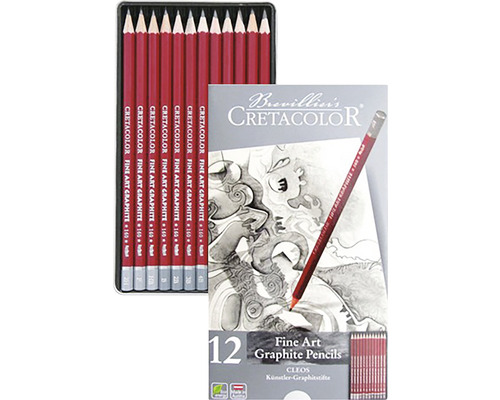 Set 12 creioane grafit Cleos Cretacolor