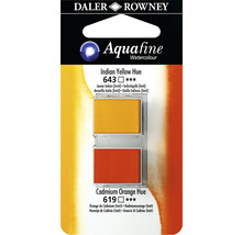 Set 2 godete acuarelă Aquafine Indian Yellow Hue & Cadmium Orange Hue-thumb-0